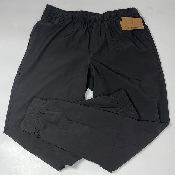 NWT Unipro Trek Men's Black Lined Joggers Size Large L - Picture 1 of 10